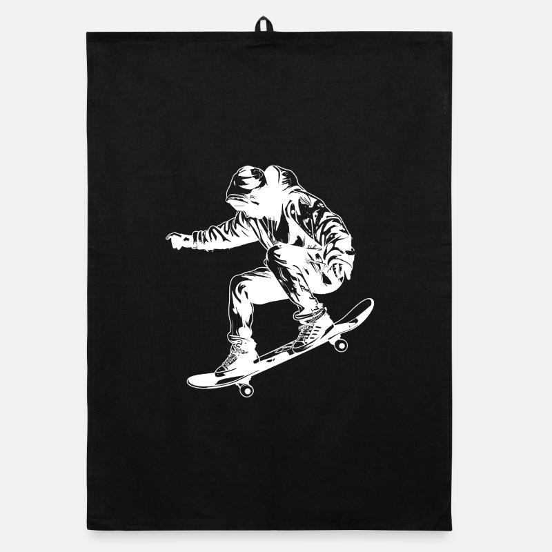 Skateboarding Graphics Organic dish towel