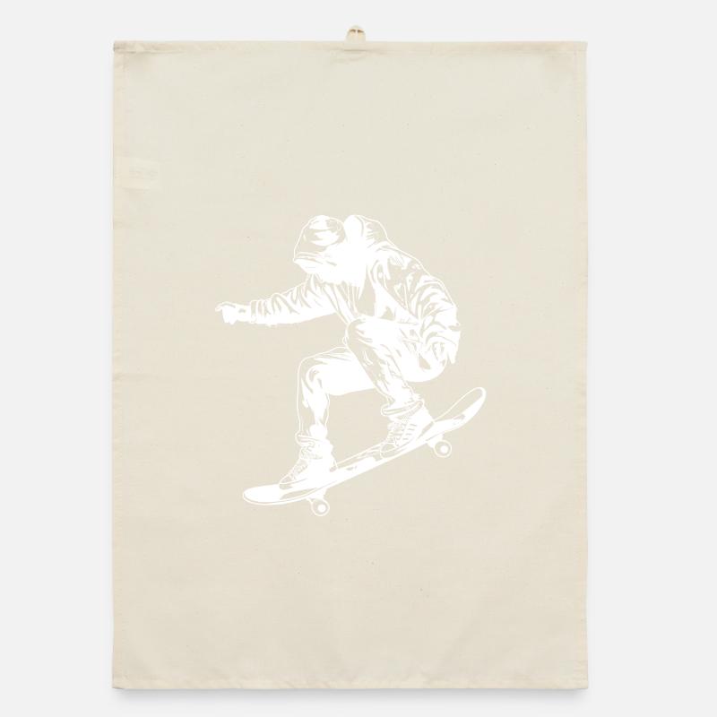 Skateboarding Graphics Organic dish towel