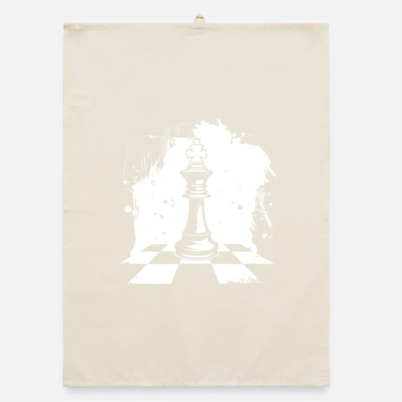 Graphiques de pièces d’échecs Torchon bio