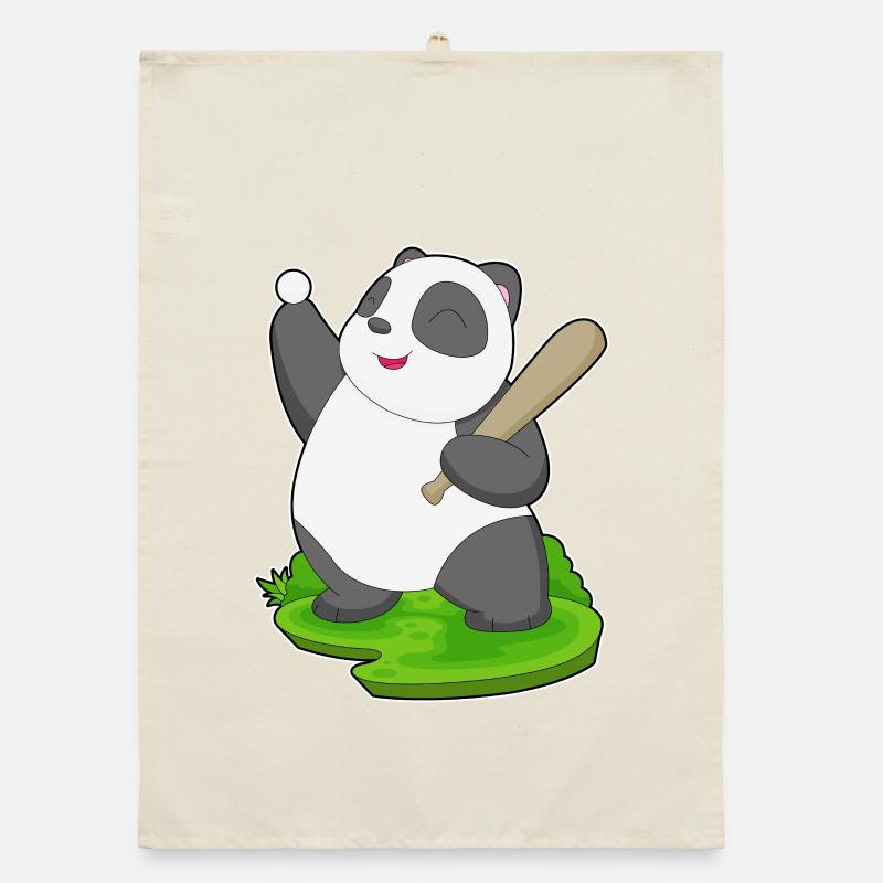 Panda Baseball Batte de baseball Torchon bio