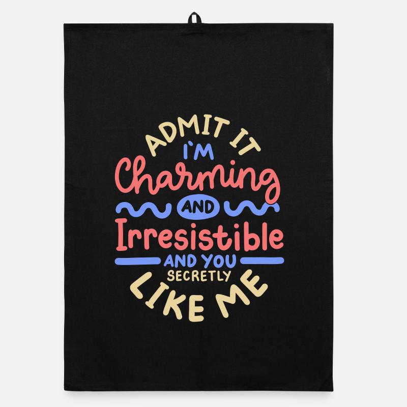 Sarkasmus sarkastischer Spruch Organic Geschirrtuch