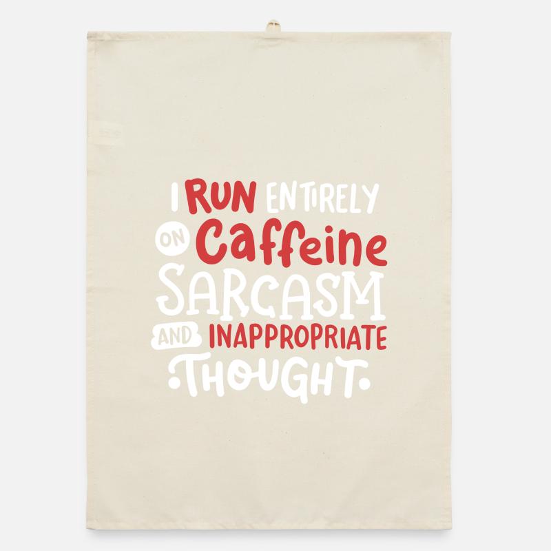 Sarkasmus Koffein sarkastisch Organic Geschirrtuch