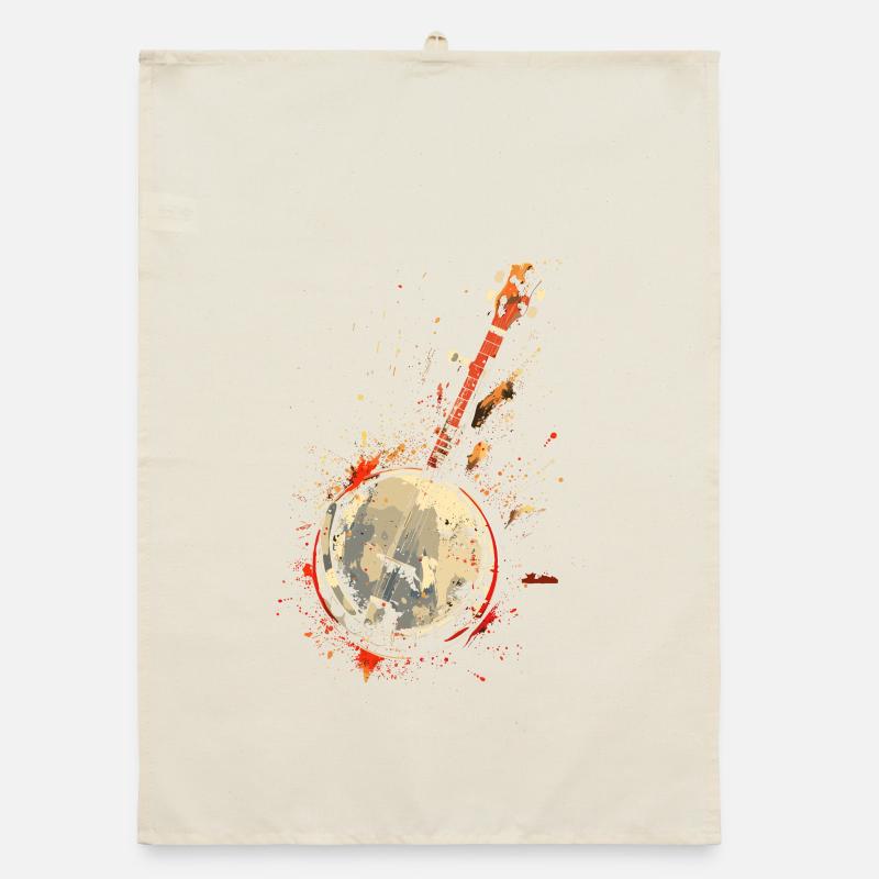 Banjo Éclaboussures de Couleur Torchon bio