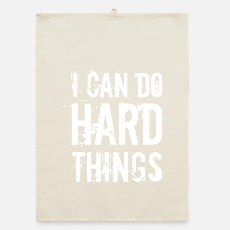 I can do hard things Organic dish towel
