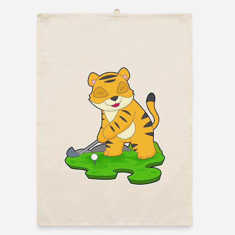 Tiger Golf Golfschläger Organic Geschirrtuch