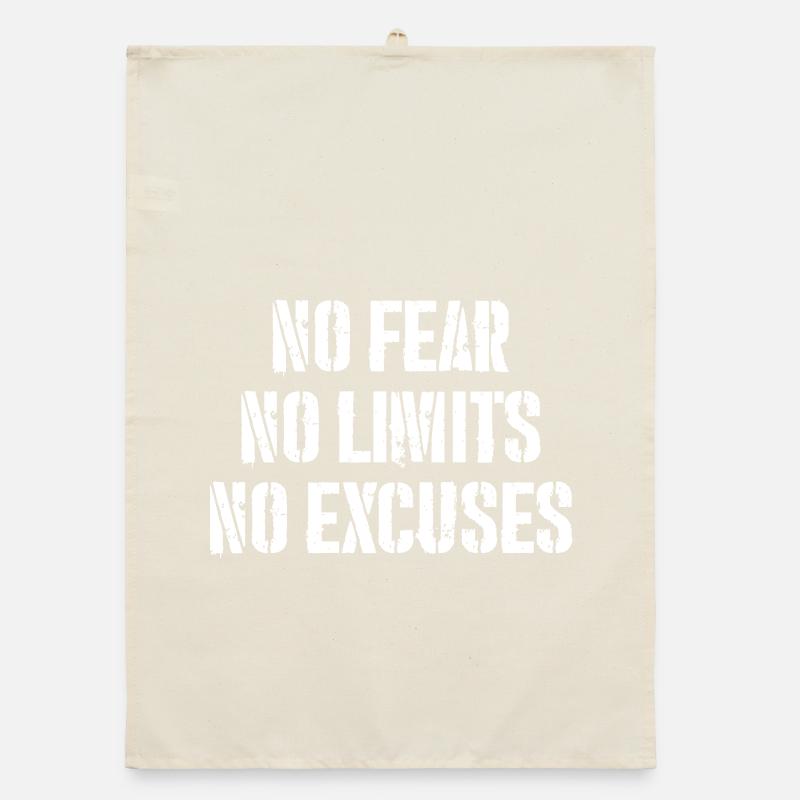 Pas de peur, pas de limites, pas d’excuses Torchon bio