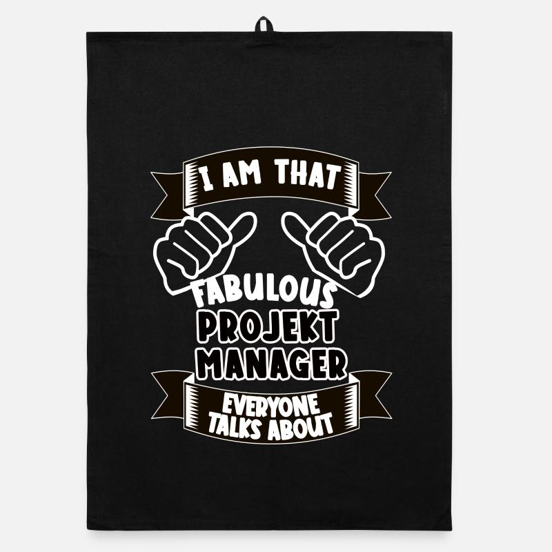 Project Manager Funny Saying Gift Organic dish towel