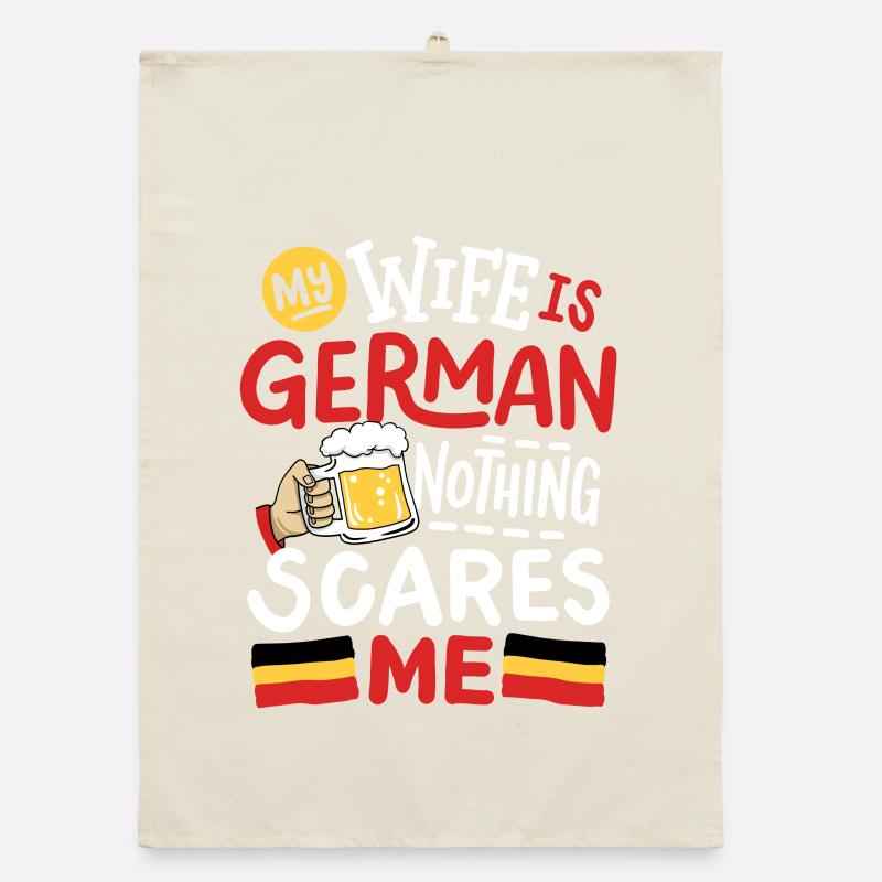 Deutsche Ehefrau Deutschland Organic Geschirrtuch