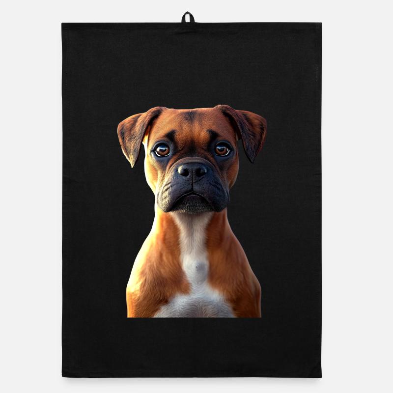 Deutscher Boxer Hunde Boxerverein German Boxer Organic Geschirrtuch
