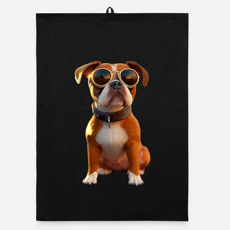 Deutscher Boxer Hunde Boxerverein German Boxer Organic Geschirrtuch
