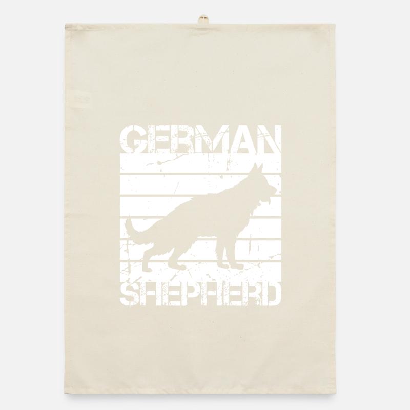 German Shepherd Organic dish towel