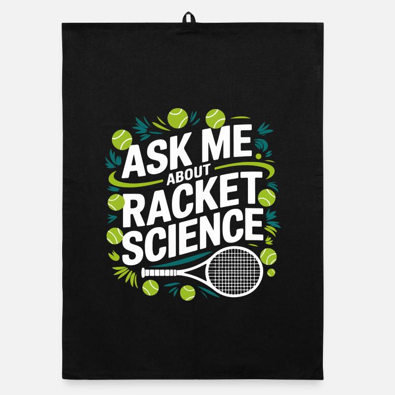 Racket Science Spruch Organic Geschirrtuch