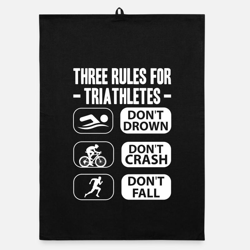 Triathlon-Anzug - Triathlet im Training Organic Geschirrtuch