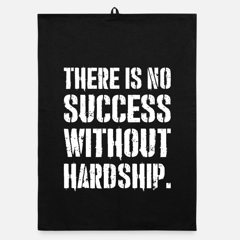 there is no success without hardship Organic dish towel