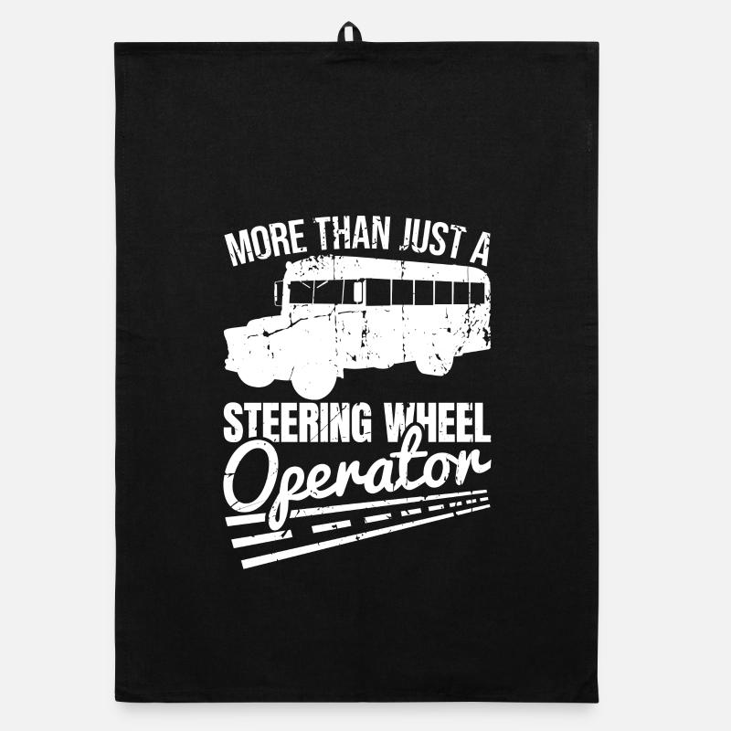 More Than Just a Steering Wheel Operator Organic Geschirrtuch