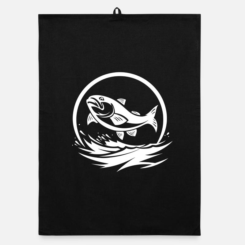 Angler Graphics Organic dish towel