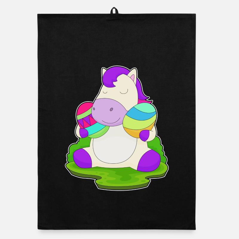 Horse Easter Easter Eggs Organic dish towel