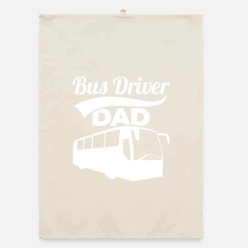 Bus Driver Dad Organic Geschirrtuch
