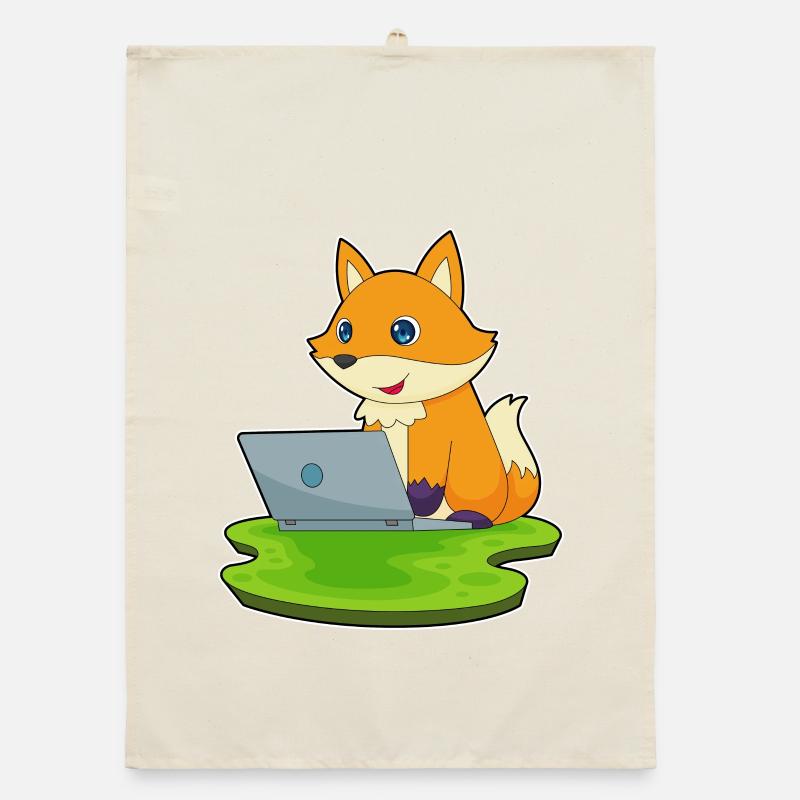 Fuchs Laptop Organic Geschirrtuch