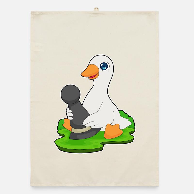 Canard Chess Pièce Pion Échecs Torchon bio