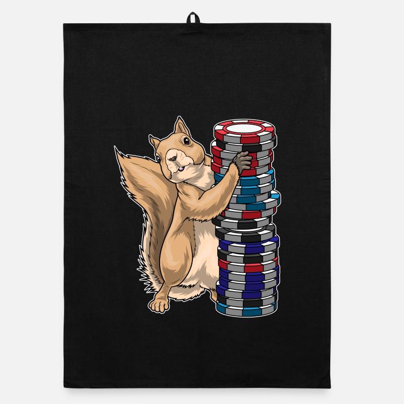 Erdmännchen Poker Pokerchips Organic Geschirrtuch