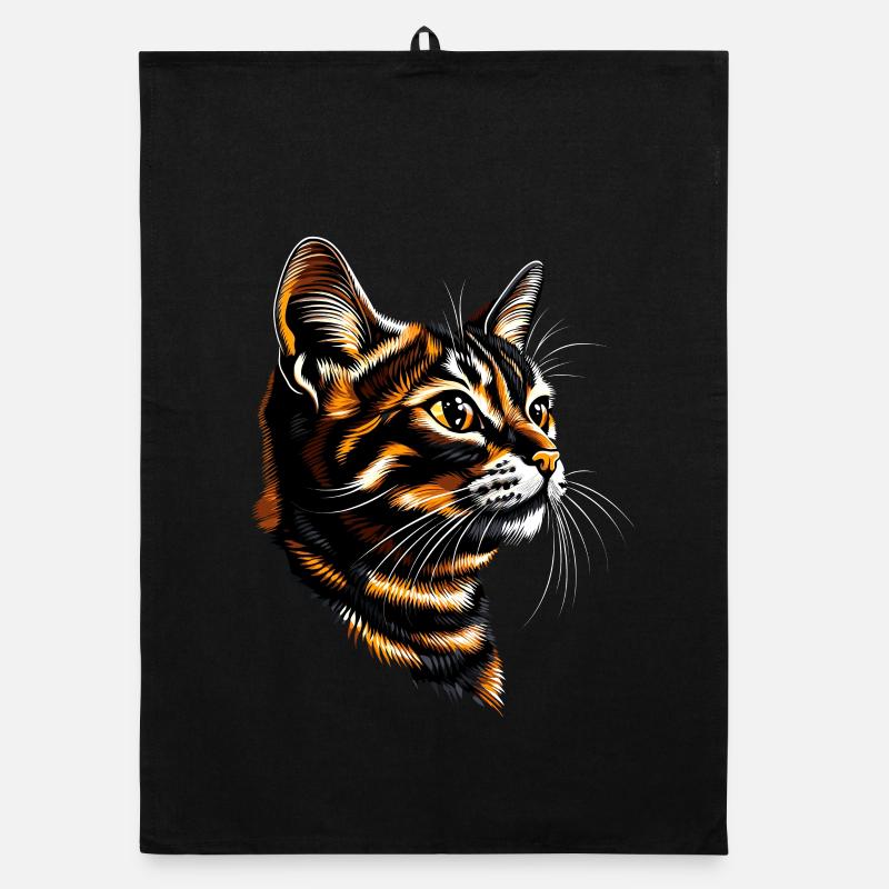 Bengal Katze Leopard Cat Leopardette Bengal Katzen Organic Geschirrtuch