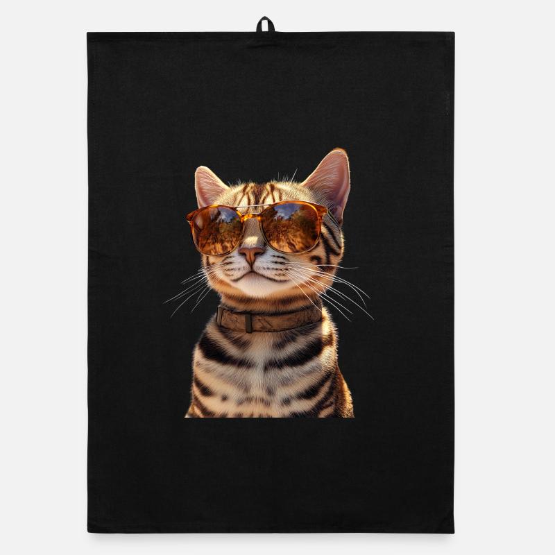 Bengal Cat Leopard Cat Leopardette Bengal Cats Organic dish towel