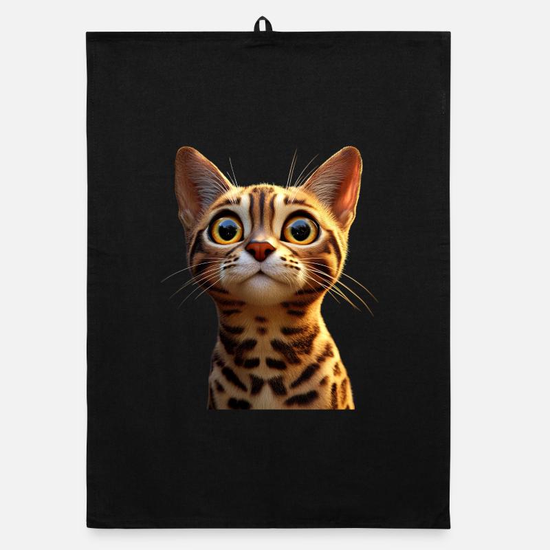 Bengal Cat Leopard Cat Leopardette Bengal Cats Organic dish towel
