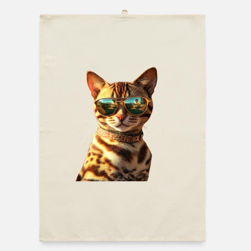 Bengal Cat Leopard Cat Leopardette Bengal Cats Organic dish towel