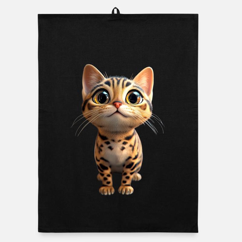 Bengal Cat Leopard Cat Leopardette Bengal Cats Organic dish towel