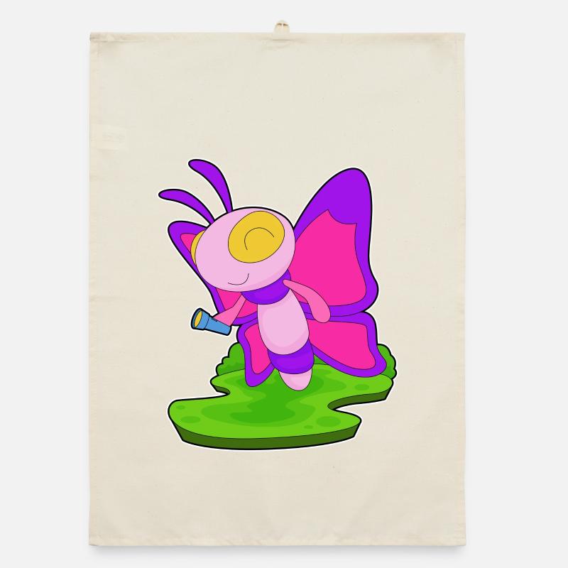 Lampe de poche papillon Torchon bio