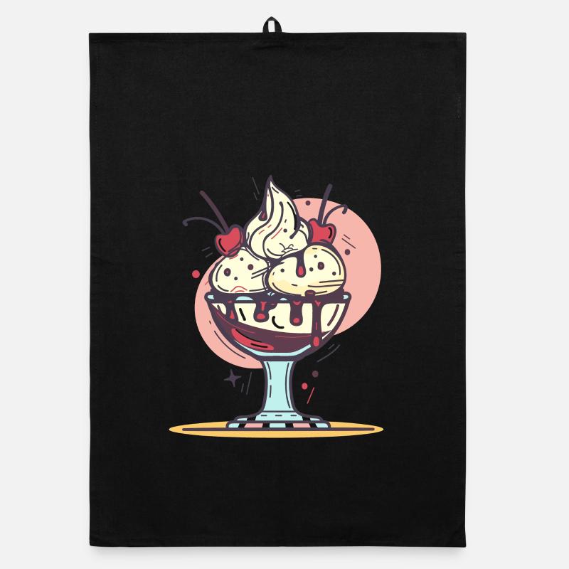 Graphique de crème glacée Torchon bio