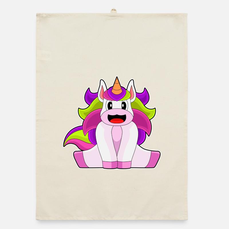 Licorne à poils longs Torchon bio