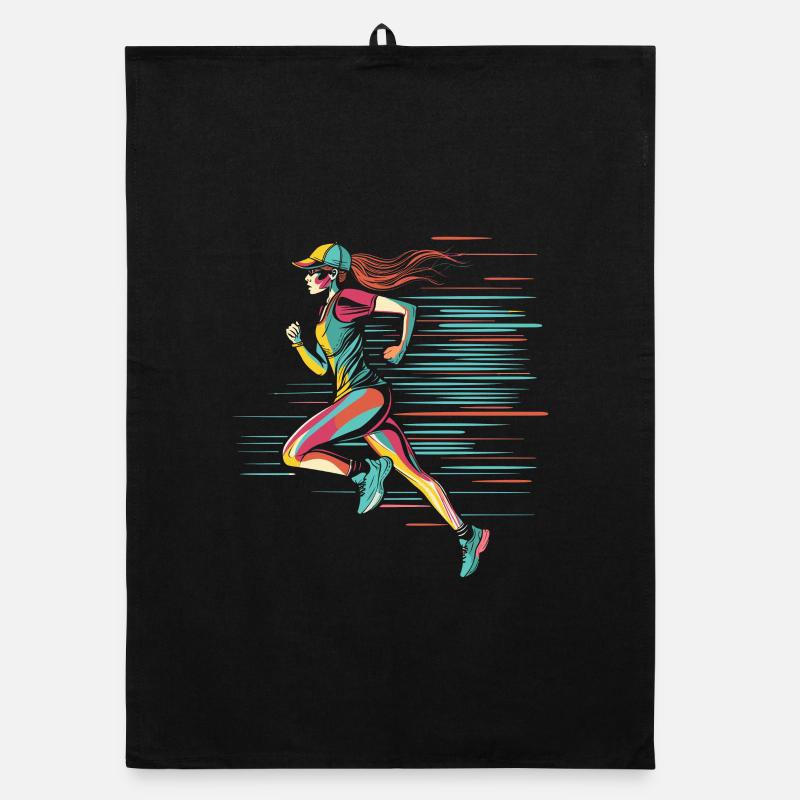 Look de bande dessinée de coureur Torchon bio