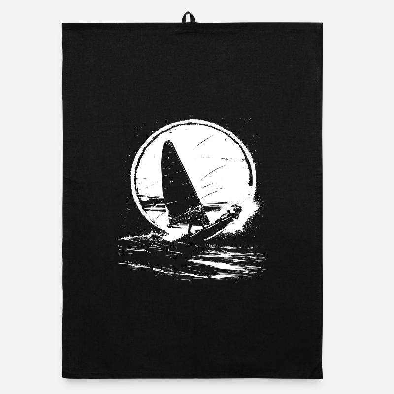 Windsurfing Lovers Organic dish towel