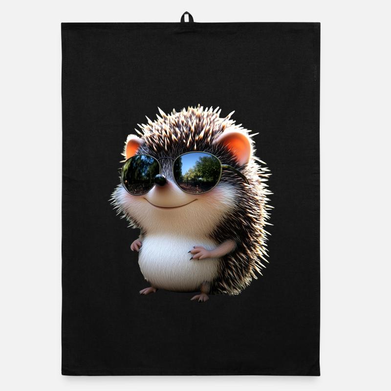 Igel Weißbauchigel Stacheligel Liebe Süßer Igel Organic Geschirrtuch