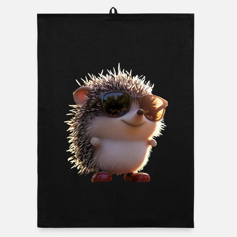 Igel Weißbauchigel Stacheligel Liebe Süßer Igel Organic Geschirrtuch