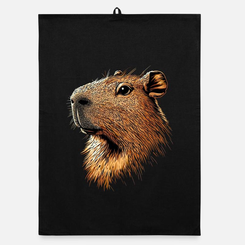 Capybara Be Capy Capybara Funny Capybara Organic dish towel