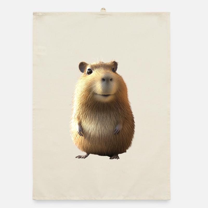 Capybara Be Capy Capybara Funny Capybara Organic dish towel