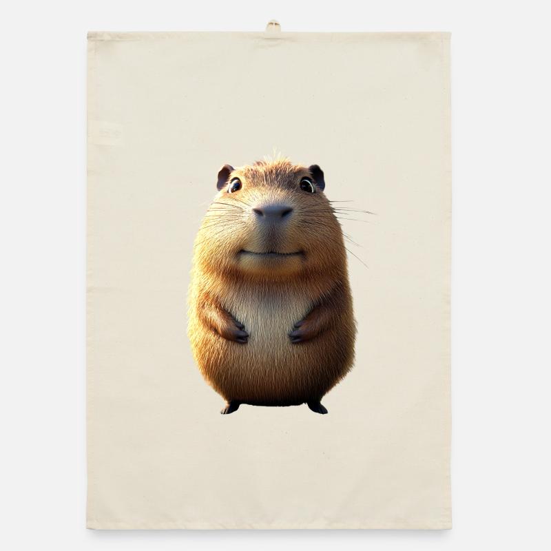 Capybara Be Capy Capybara Funny Capybara Organic dish towel