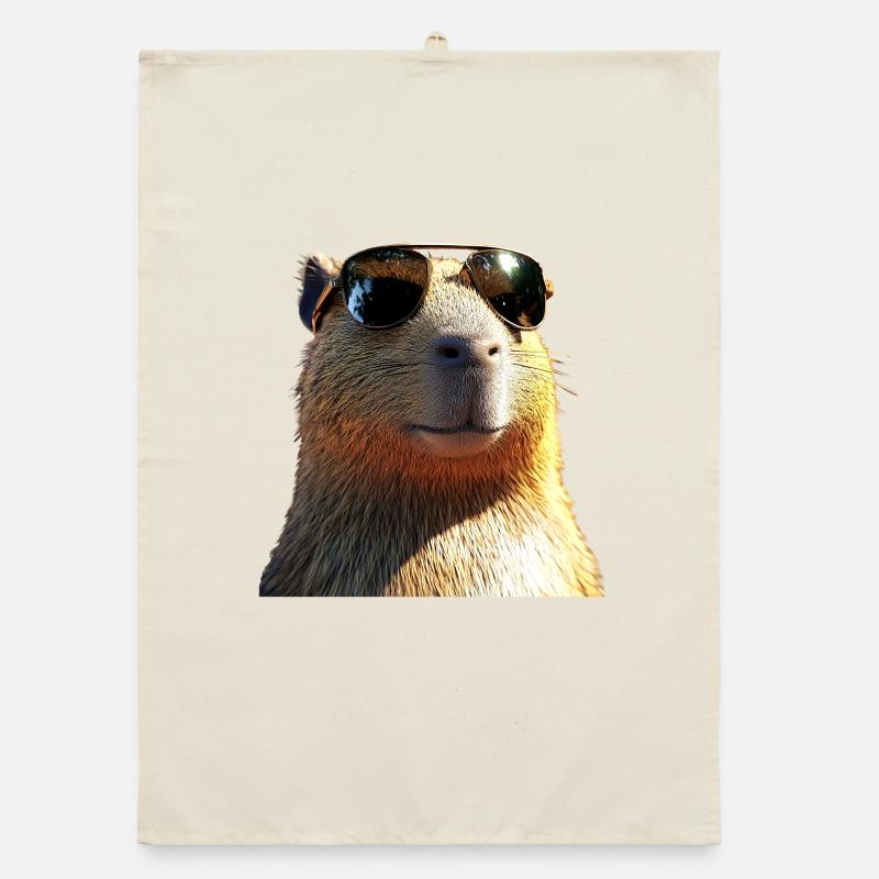 Capybara Be Capy Capybara Funny Capybara Organic dish towel