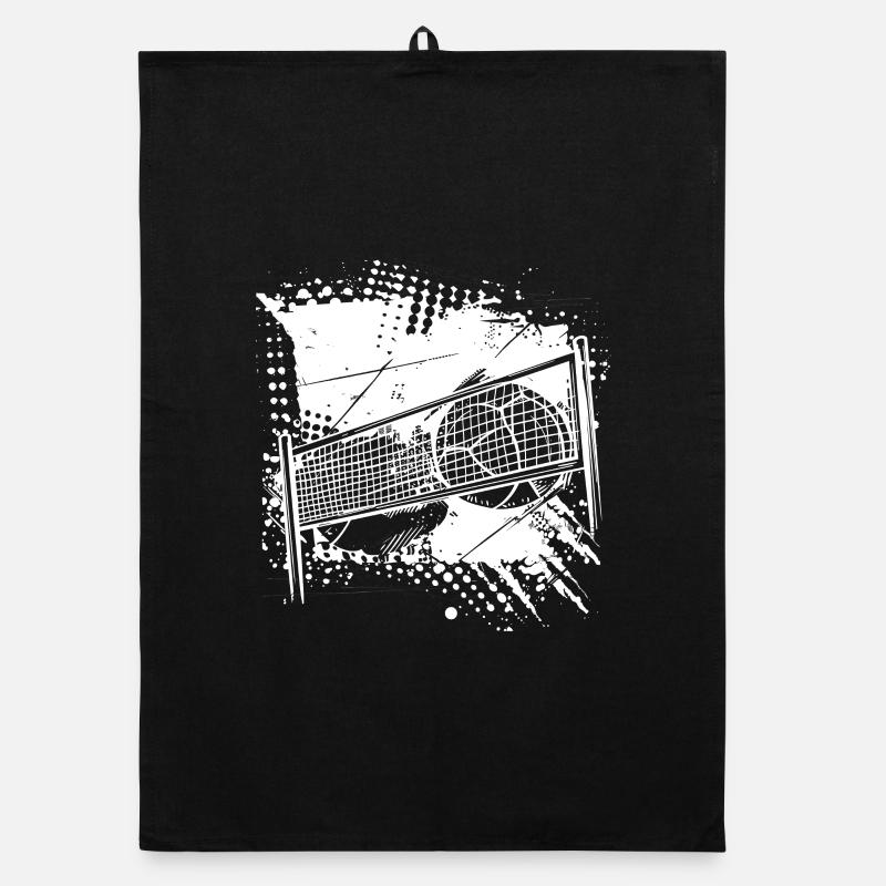 Volleyball Drawing Organic dish towel