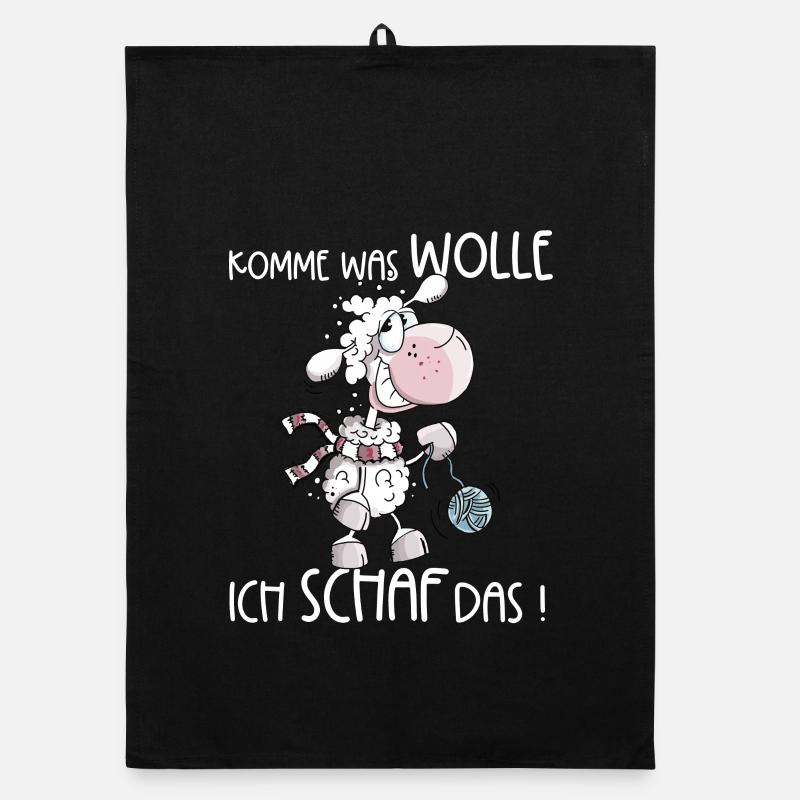 Come on, what do I want, sheep, the sheep Organic dish towel