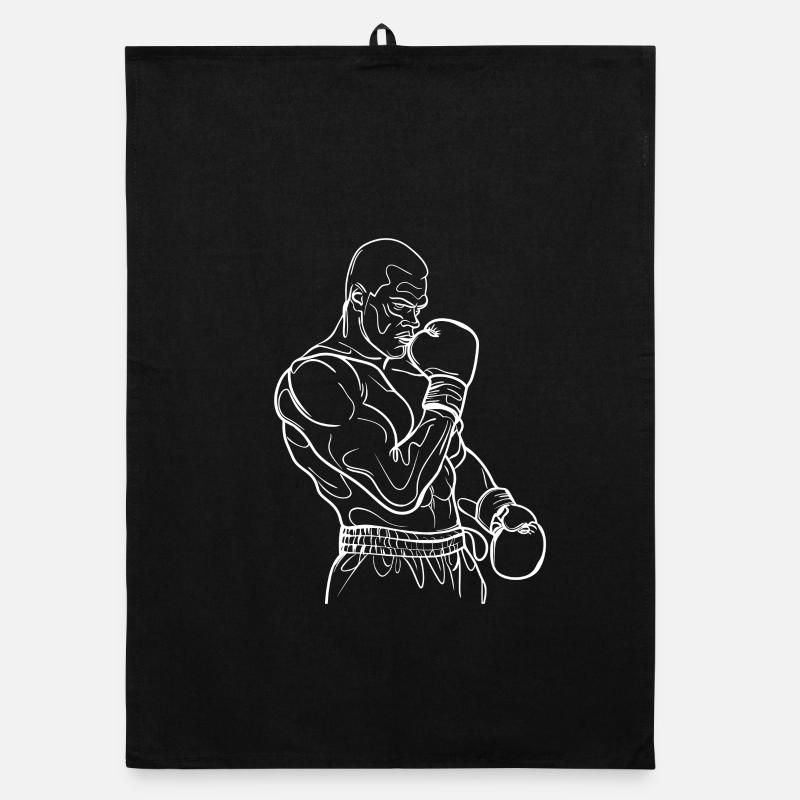 Boxer - Organic Geschirrtuch - Schwarz