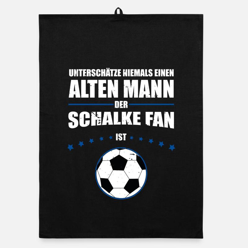 Alter Mann - Schalke Fan | Retro Spruch Organic Geschirrtuch