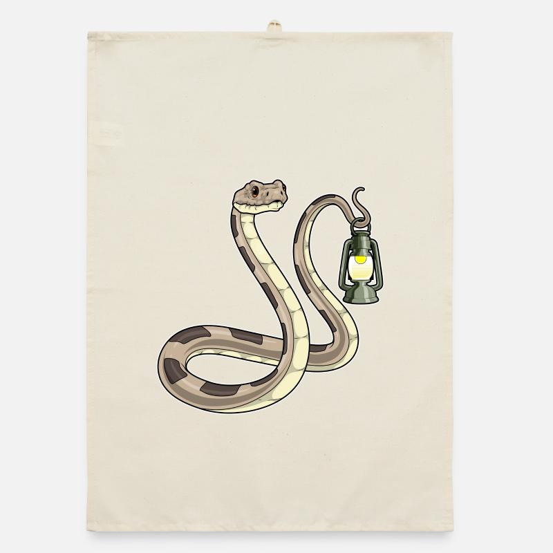 Snake Lantern Organic dish towel