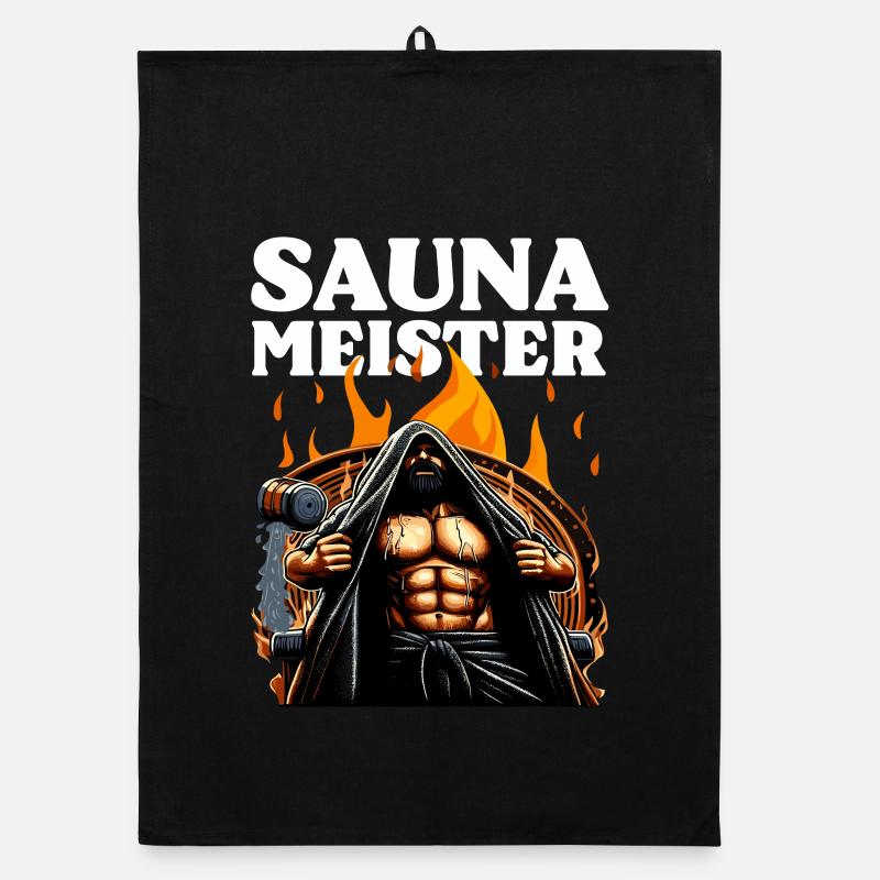MAÎTRE DU SAUNA Torchon bio