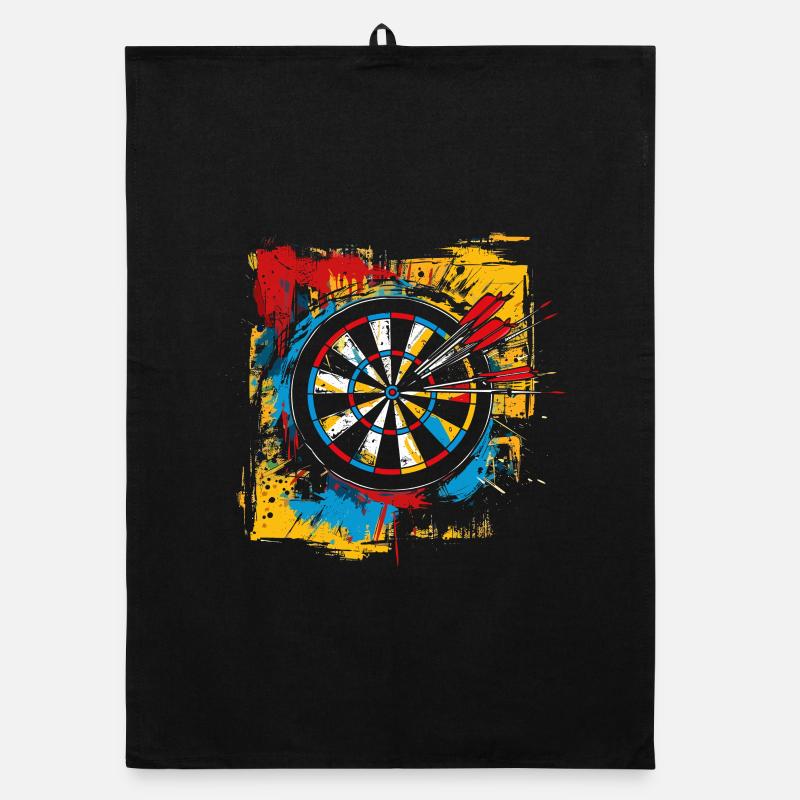 Dartscheibe Graffiti Organic Geschirrtuch