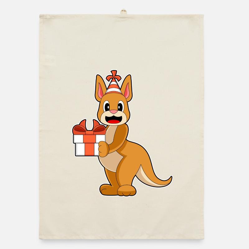 Kangaroo Birthday Package Organic dish towel