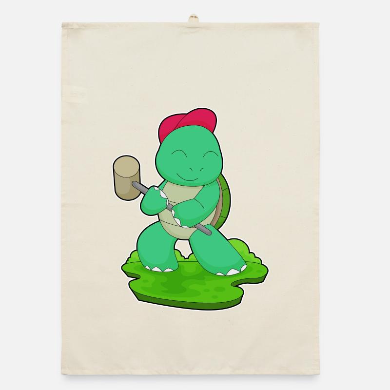 Turtle Artisan Hammer Craft Organic dish towel